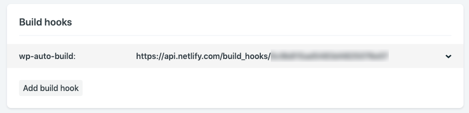 Deploy & BuildでBuildHook URLを生成